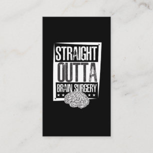 Cartão De Visita Sobrevivência em Cirurgia Cerebral Recuperação 