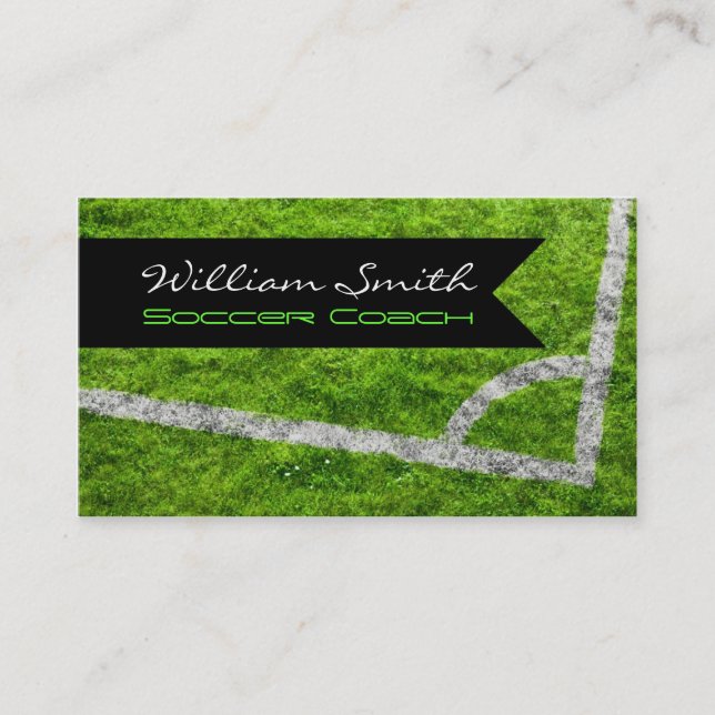 Cartão De Visita Soccer coach business card (Frente)