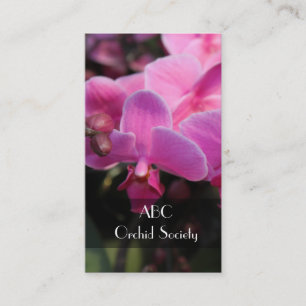 Cartão De Visita sociedade das flores orquídeas