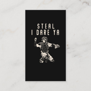 Cartão De Visita Sofball Catcher Crianças Engraçadas Humor Jogado