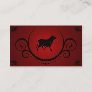 Cartão De Visita sofisticações do touro