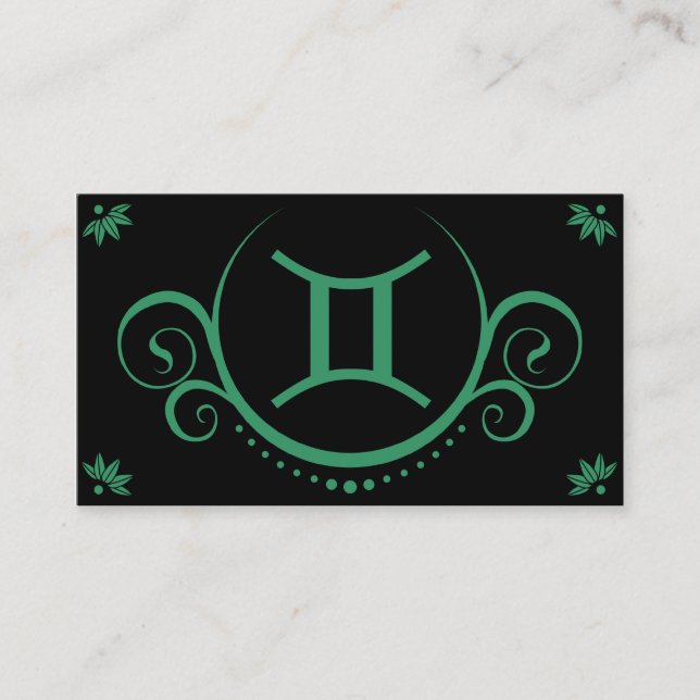 Cartão De Visita sofisticações dos gemini (Frente)