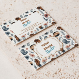 Cartão De Visita Soft Floral Lash Artist Beauty Studio