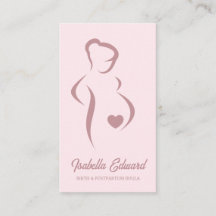 Soft Pink Maternity Doula Identity Illustration