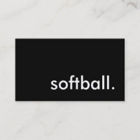 softball.