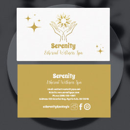 Cartão De Visita Sol e Lua Celestiais Holísticos