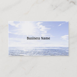 Cartão De Visita Sol quente sobre o oceano
