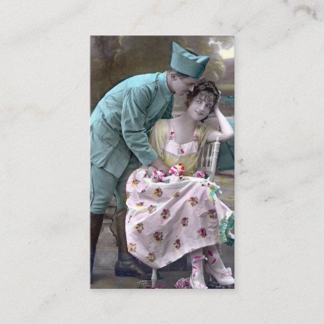 Cartão De Visita Soldado e Lover (Frente)