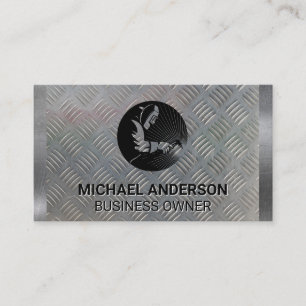 Cartão De Visita soldador   construção   Aço metálico