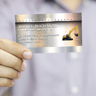 Cartão De Visita Soldadura   Brutos metálicos com rajadas   Bull D