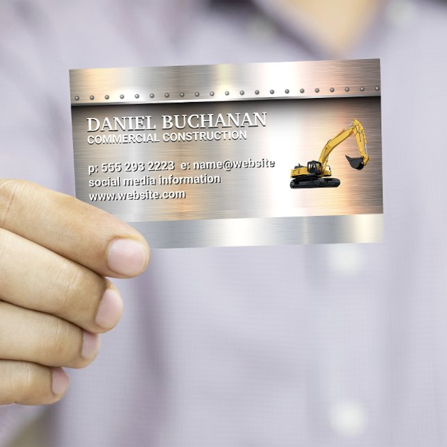 Cartão De Visita Soldadura | Brutos metálicos com rajadas | Bull Do (Criador carregado)