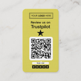 Cartão De Visita Solicitação de Avaliação no Trustpilot com Código 