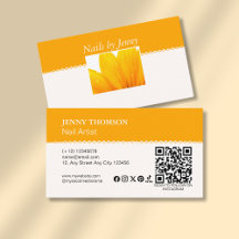 Solo Floral Branco Laranja Moderno