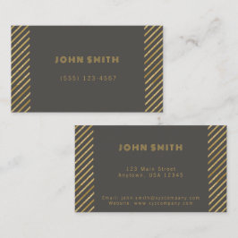 Cartão De Visita Soluções Douradas para empresas de luxo