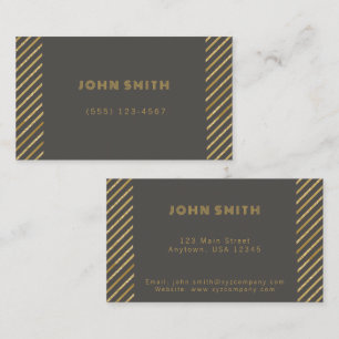 Cartão De Visita Soluções Douradas para empresas de luxo