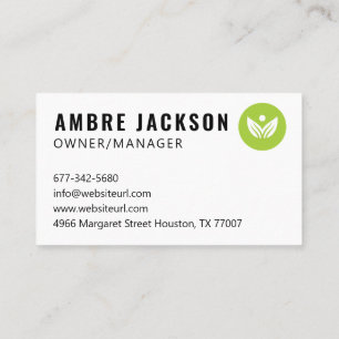 Cartão De Visita Soluções Profissionais e Ecológicas de Cuidado com