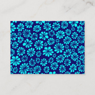 Cartão De Visita Sombras do Floral Azul