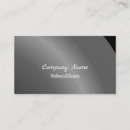 Cartão De Visita Sombreado Moderno Negra Moderno