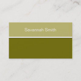 Cartão De Visita Somente fundo colorido - khaki + suas ideias