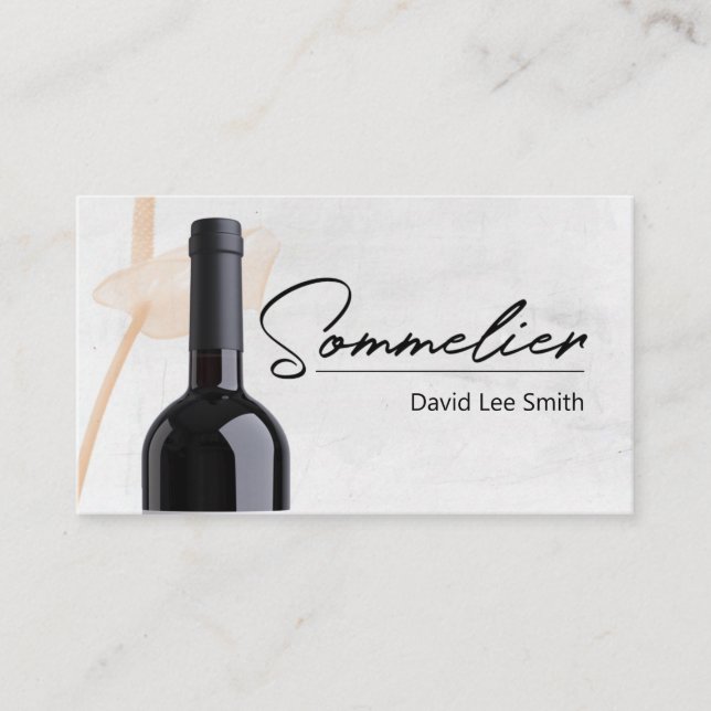 Cartão De Visita Sommelier (Frente)