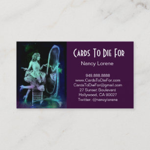 Cartão De Visita Sonho do verde azul - Alicia