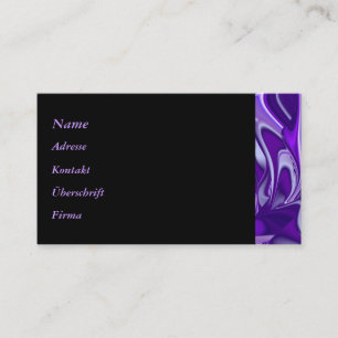 Cartão De Visita Sonhos de Arco-Íris de Flor Roxo