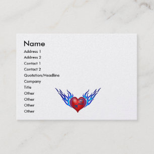 Cartão De Visita Sonhos flamejantes