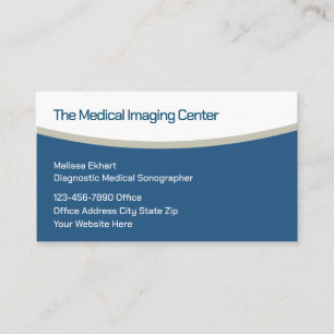 Cartão De Visita Sonografista Médico de Imagem Diagnóstica