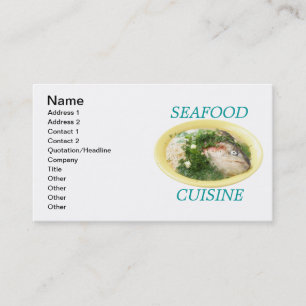 Cartão De Visita Sopa de peixe