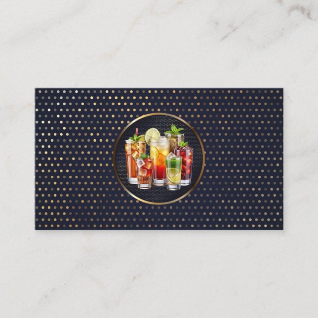 Cartão De Visita Sortimento de Bebidas Mistas | Mixologia (Frente)