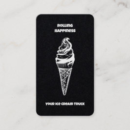 Cartão De Visita Sorvete Truck Premium