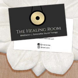 Cartão De Visita Sound Bath Therapy Gong