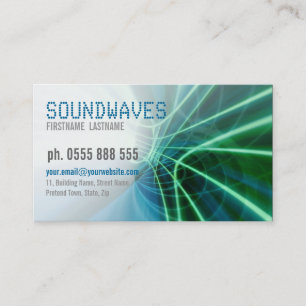 CARTÃO DE VISITA SOUNDWAVES Scifi