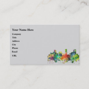 CARTÃO DE VISITA SP DA SKYLINE DE DENVER, COLORADO