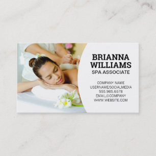 Cartão De Visita Spa Serviços de Hotel Massagem