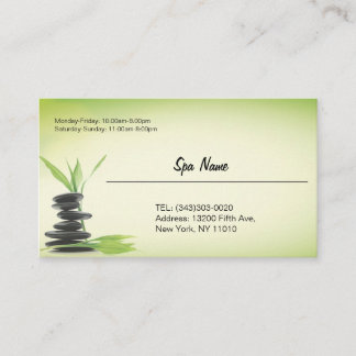 Cartão De Visita Spa store business cards