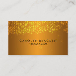 Cartão de visita Sparkling Dourado bonito elegante
