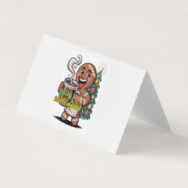 Cartão De Visita Spicy and Caffeinated (Frente)