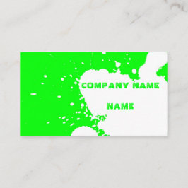 Cartão De Visita Splatter engraçado