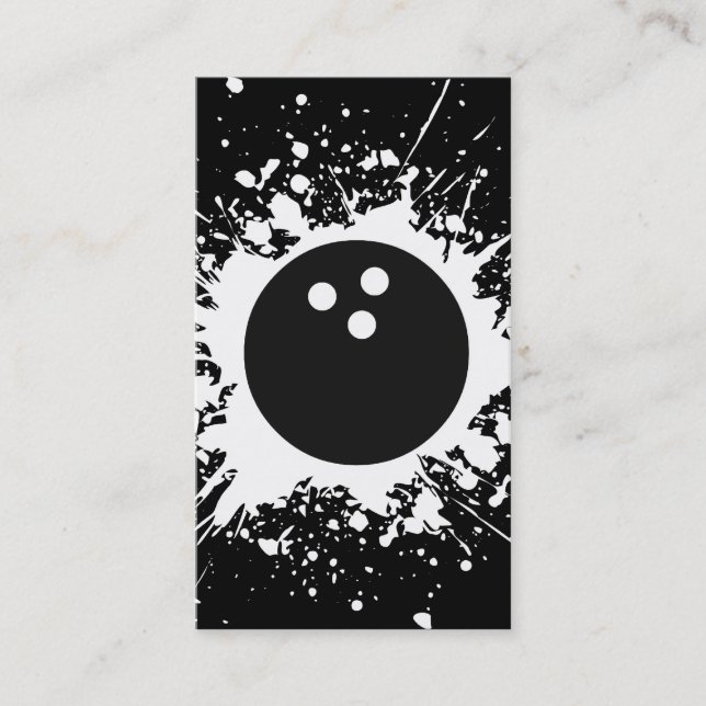 Cartão De Visita splatz da boliche (Frente)