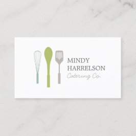 Cartão De Visita SPOON SPATULA LOGO I para restauração, chef