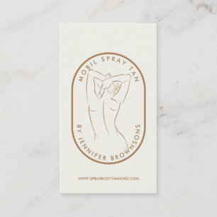 Cartão De Visita Spray Tan Woman Body Skin Beatuy Spa