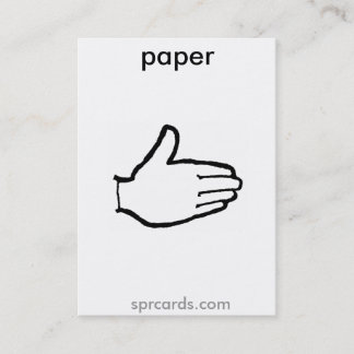 Cartão De Visita sprcards-papercard