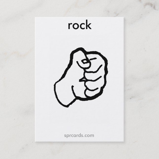 Cartão De Visita sprcards-rockcard (Frente)