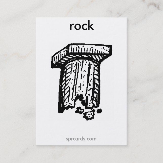 Cartão De Visita sprcards-rockcard (Frente)