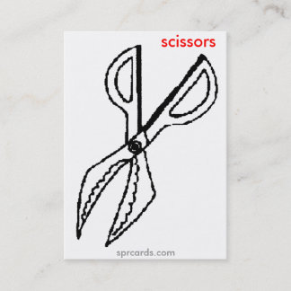 Cartão De Visita sprcards-scissorscard
