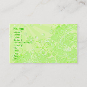 Cartão De Visita spring_card verde