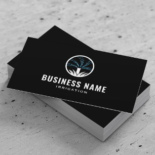 Cartão De Visita Sprinkler & Irrigation Paisaging Black