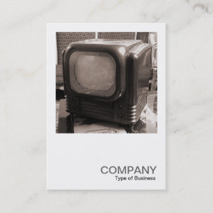 Cartão De Visita Square Photo 0119 - 50 TV Set (Foto ao quadrado 01