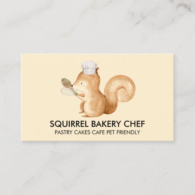 Cartão De Visita Squirrel Bakery (Frente)